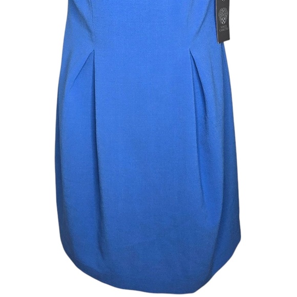 Vince Camuto Womens Sleeveless Dress Size 4‎ Sky Blue Bow Cutout Back Stretch - Picture 3 of 10